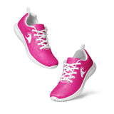 Women’s Hot Pink Athleisure Sneakers with White Epic Wave Logo – Extremely Stoked® Surf Style Shoes