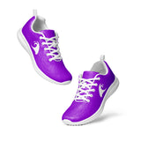 Women’s Purple Athleisure Sneakers with White Epic Wave Logo – Extremely Stoked® Surf Style Shoes