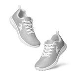 Women’s Gray Athleisure Sneakers with White Epic Wave Logo – Extremely Stoked® Surf Style Shoes