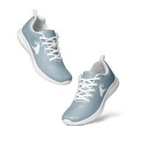 Women’s Slate Blue Athleisure Sneakers with White Epic Wave Logo – Extremely Stoked® Surf Style Shoes