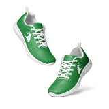 Women’s Green Athleisure Sneakers with White Epic Wave Logo – Extremely Stoked® Surf Style Shoes