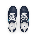 Women’s Navy Blue Athleisure Sneakers with Aqua Epic Wave Logo – Extremely Stoked® Surf Style Shoes
