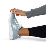 Women’s Slate Blue Athleisure Sneakers with White Epic Wave Logo – Extremely Stoked® Surf Style Shoes