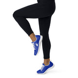 Women’s Royal Blue Athleisure Sneakers with White Epic Wave Logo – Extremely Stoked® Surf Style Shoes