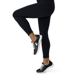 Women’s Black Athleisure Sneakers with White Epic Wave Logo – Extremely Stoked® Surf Style Shoes