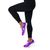 Women’s Purple Athleisure Sneakers with White Epic Wave Logo – Extremely Stoked® Surf Style Shoes