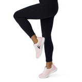 Women’s Pink Athleisure Sneakers with Navy Blue Epic Wave Logo – Extremely Stoked® Surf Style Shoes