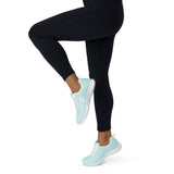 Women’s Light Cyan Athleisure Sneakers with White Epic Wave Logo – Extremely Stoked® Surf Style Shoes