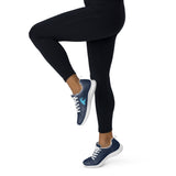 Women’s Navy Blue Athleisure Sneakers with Aqua Epic Wave Logo – Extremely Stoked® Surf Style Shoes
