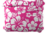 Hot Pink & White Hawaiian Flowers Duvet Cover – Large Scale – Extremely Stoked® Eco Luxe Beach Bedding