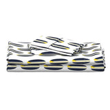 Navy Blue, White and Yellow Classic Surfboards Sheet Set