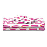 Surfer Girl Pink and Juicy Orange Classic Surfboards Sheet Set