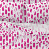 Surfer Girl Pink, White and Soft Pink Classic Surfboards Sheet Set from Surfer Bedding™️ Medium Scale - Extremely Stoked