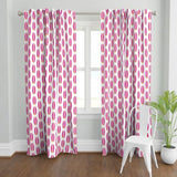 surfer girl pink and yellow surfboards window curtains