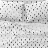 Navy Blue and Fresh Green Mini Size Classic Surfboards Sheet Set from Surfer Bedding™️ - Extremely Stoked