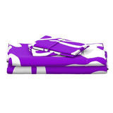 Purple and White Hawaiian Flowers Sheet Set from Surfer Bedding™️ Large Scale - Extremely Stoked