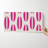 Hot Pink and Pink Classic Surfboards Wallpaper - Extremely Stoked® Eco Beach Luxe Collection