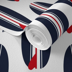 red, white and blue classic surfboards wallpaper