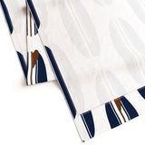 Navy Blue and Brown Classic Surfboards Window Curtains – Extremely Stoked® Eco Beach Luxe Collection - Biggie Size