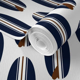 Navy Blue and Brown Classic Surfboards Wallpaper - Extremely Stoked