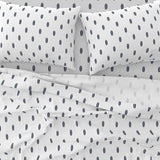 Navy Blue and Gray Mini Size Classic Surfboards Sheet Set from Surfer Bedding™️ - Extremely Stoked