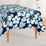 Ocean Blues Hawaiian Flowers Square and Rectangular Tablecloth - Extremely Stoked