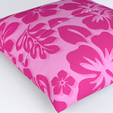Raspberry Pinks Hawaiian Flowers Euro Pillow Sham – Extremely Stoked® Eco Beach Luxe Collection