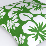 Fresh Green and White Hawaiian Flowers Euro Pillow Sham – Extremely Stoked® Eco Beach Luxe Collection