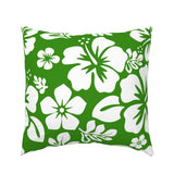 Fresh Green and White Hawaiian Flowers Euro Pillow Sham – Extremely Stoked® Eco Beach Luxe Collection