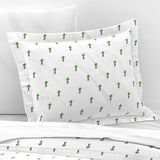 Palm Trees with Blue Surfboards Standard Pillow Sham - Extremely Stoked