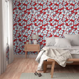 White, Red and Aqua Blue Hawaiian Hibiscus Flowers Wallpaper - Extremely Stoked