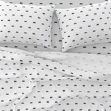 Navy Blue, White and Orange Classic Surf Bus Sheet Set from Surfer Bedding™️