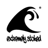Black & White Beach Stripe Youth T-Shirt (Kids & Teens Sizes 8–20) with Palm Tree & Surfboard Logo – Extremely Stoked® Surf Style Cotton Tee