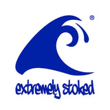 Royal Blue & White Beach Stripe Youth T-Shirt (Kids & Teens Sizes 8–20) with Palm Tree & Surfboard Logo – Extremely Stoked® Surf Style Cotton Tee