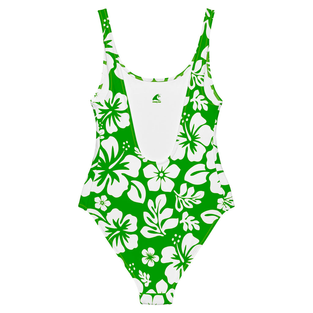 John Galliano White Floral Print Strapless One-Piece Swimsuit Swimwear