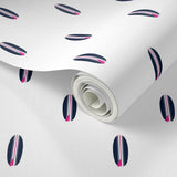 Navy Blue and Hot Pink Classic Mini Size Surfboards Wallpaper - Extremely Stoked