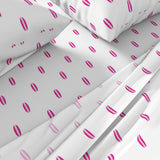 Surfer Girl Pink, White and Soft Pink Mini Size Classic Surfboards Sheet Set - Extremely Stoked