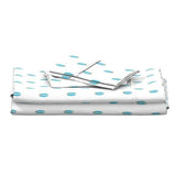Aqua Ocean Blue and Orange Mini Size Classic Surfboards Sheet Set - Extremely Stoked