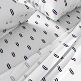 Red, White and Blue Mini Size Classic Surfboards Sheet Set from Surfer Bedding™️ - Extremely Stoked