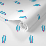 Aqua Blue and Hot Pink Classic Mini Size Surfboards Wallpaper - Extremely Stoked