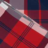 Preppy Surfer Red, White and Navy Blue Plaid Duvet Cover