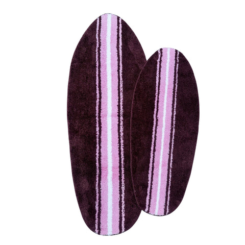 Brown and Pink Surfboard Rug - Extremely Stoked® Beach Home Collection