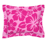 Three Pinks Hibiscus Hawaiian Flowers Pillow Sham - Extremely Stoked