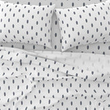 Navy Blue and Brown Mini Size Classic Surfboards Sheet Set from Surfer Bedding™️ - Extremely Stoked