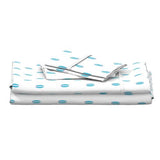 Aqua Ocean Blue and Soft Pink Mini Size Classic Surfboards Sheet Set - Extremely Stoked