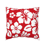 Red and White Hawaiian Flowers Euro Pillow Sham – Extremely Stoked® Eco Beach Luxe Collection