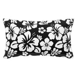 Black and White Hawaiian Flowers Pillow Sham – Extremely Stoked® Eco Beach Luxe Collection