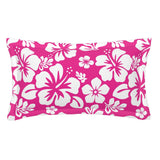 Hot Pink and White Hawaiian Flowers Pillow Sham – Extremely Stoked® Eco Beach Luxe Collection