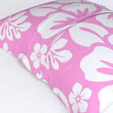 Pink and White Hawaiian Flowers Pillow Sham – Extremely Stoked® Eco Beach Luxe Collection
