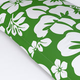 Fresh Green and White Hawaiian Flowers Pillow Sham – Extremely Stoked® Eco Beach Luxe Collection